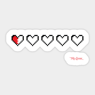 8-Bit Heart Sticker